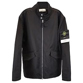 Stone Island-Stone Island Workwear R-Gabardine Jacket in Black Polyester-Black