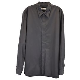 Camicia con colletto decorato Givenchy in cotone nero Nero