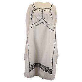 Maison Martin Margiela MM6 Vestido circular de Maison Margiela en algodón blanco Blanco Crudo