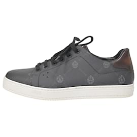 Berluti-Berluti Playtime Sneakers in Grey Coated Canvas-Grey