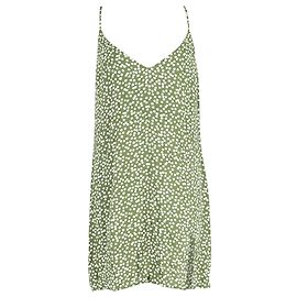 Reformation Mini-robe imprimée Marlowe en viscose verte Autre