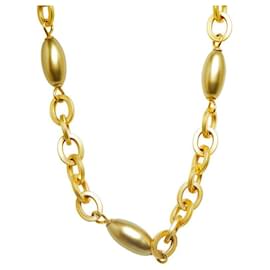 Chanel-Chanel Coco Mark Gold Plated Necklace in Very Good Condition-Golden