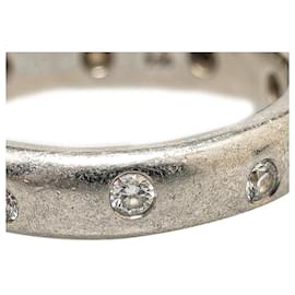 Tiffany & Co-Tiffany & Co Platinum Diamond Etoile Ring  Metal Ring in Fair condition-Other