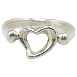 Tiffany & Co-Tiffany & Co Open Heart Ring SV925 Silver in Very Good Condition-Silvery