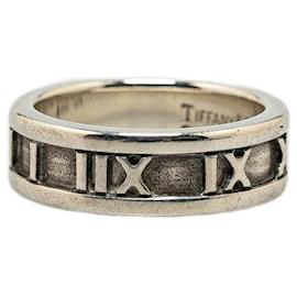 Tiffany & Co-Tiffany & Co Silver Atlas Band  Metal Ring in Good condition-Other