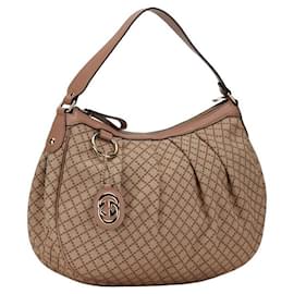 Gucci-Gucci Diamante Canvas Sukey Handbag  Canvas Shoulder Bag 232955 in good condition-Other