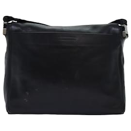 Prada-PRADA Shoulder Bag Leather Black Auth bs14610-Black