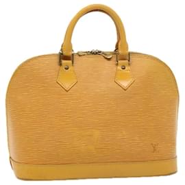 Louis Vuitton-LOUIS VUITTON Epi Alma Handtasche Tassili Gelb M52149 LV Auth 76961-Andere