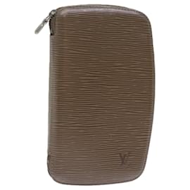 Louis Vuitton-LOUIS VUITTON Epi Agenda Geod Wallet Gray pepper M6387C LV Auth 76902-Other,Grey