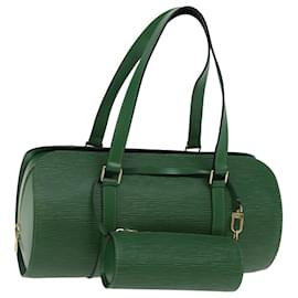 Louis Vuitton-LOUIS VUITTON Epi Soufflot Hand Bag Green M52224 LV Auth 76963-Green