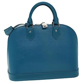 Louis Vuitton-LOUIS VUITTON Epi Alma PM Handtasche Blau Cyan M40624 LV Auth 77321EIN-Blau,Andere