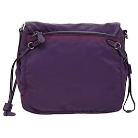 Prada-PRADA Shoulder Bag Nylon Purple Auth yk12728-Purple