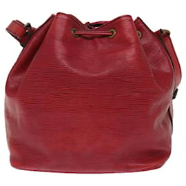 Louis Vuitton-LOUIS VUITTON Epi Petit Noe Shoulder Bag Red M44107 LV Auth 77074-Red