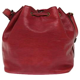 Louis Vuitton-LOUIS VUITTON Epi Petit Noe Schultertasche Rot M44107 LV Auth 77074-Rot