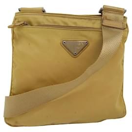 Prada-PRADA Shoulder Bag Nylon Yellow Auth ep4392-Yellow