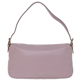 Fendi-FENDI Mamma Baguette Sac à bandoulière Cuir Rose Auth yk12859UNE-Rose