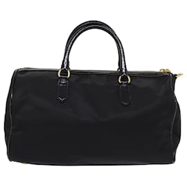 Prada-PRADA Hand Bag Nylon Black Auth yk12896-Black