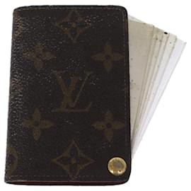 Louis Vuitton-LOUIS VUITTON Monogram Porte Cartes Credit Pression Case M60937 LV Auth 77238-Monogram