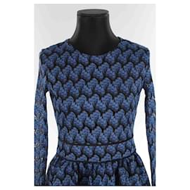 Maje-Dress with lace-Blue