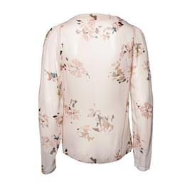 Autre Marque-Vanesa Bruno, silk top with flower print-Pink