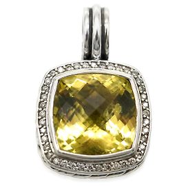 David Yurman 14mm Albion Lemon Citrin & Diamant Enhancer Anhänger Andere