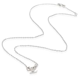 Louis Vuitton-Louis Vuitton Collier Idylle Blossom en 18K or blanc 0.03 ctw-Autre