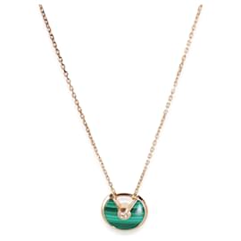 Cartier-Cartier Amulette de Cartier Malachite Necklace in 18k or rose 0.02 ctw-Autre