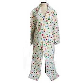 Louis Vuitton-LOUIS VUITTON YAYOI KUSAMA Pantsuit Size 38 NEW-White
