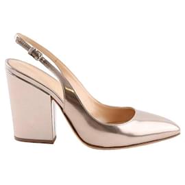 Sergio Rossi-Leather Heels-Grey