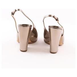 Sergio Rossi-Leather Heels-Grey