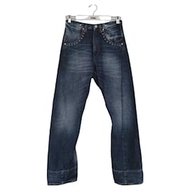 Autre Marque-Straight cotton jeans-Blue