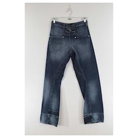 Autre Marque-Straight cotton jeans-Blue