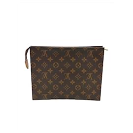 Louis Vuitton-Louis Vuitton Poche Toilette Monogram Pochette-Marron