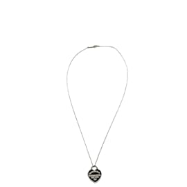 Tiffany & Co-TIFFANY & CO. Full Heart Pendant Necklace-Silvery