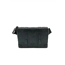 Louis Vuitton-Louis Vuitton Trunk Monogram Seal Black Slingbag-Black