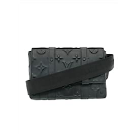 Louis Vuitton-Louis Vuitton Trunk Monogram Seal Sac à bandoulière noir-Noir