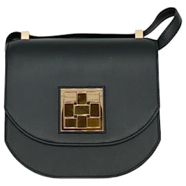 Hermès-Hermès Mosaic Shoulder Bag-Black