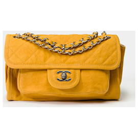 Chanel-CHANEL Bag in Yellow Leather - 101987-Yellow