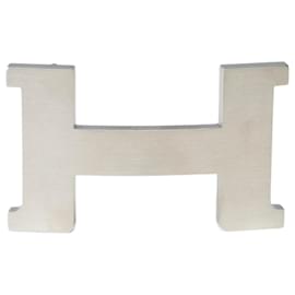 Hermès-HERMES accessory Buckle only / Belt buckle in Silver Metal - 101969-Silvery