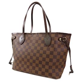 Louis Vuitton-Brown Louis Vuitton Damier Ebene Neverfull PM Tote Bag-Brown