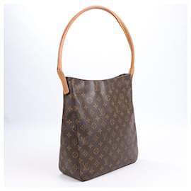 Louis Vuitton-Louis Vuitton Monogram Canvas Looping GM Shoulder Bag M51145-Brown