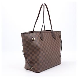 Louis Vuitton-Louis Vuitton Damier Ebene Neverfull MM Shoulder Bag N51105-Brown