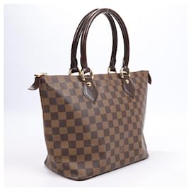 Louis Vuitton-Louis Vuitton Damier Ebene Saleya PM Handbag N51183-Brown