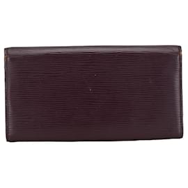 Louis Vuitton-Louis Vuitton Portefeuille Sarah Leather Long Wallet M6374K en bon état-Violet