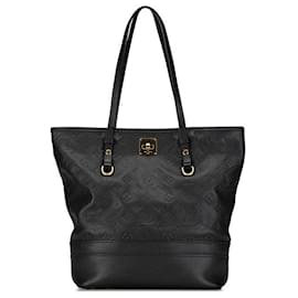 Louis Vuitton-Louis Vuitton Citadine PM Leather Tote Bag M40517 in good condition-Black