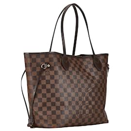 Louis Vuitton-Louis Vuitton Neverfull MM Canvas Tote Bag N51105 in good condition-Brown