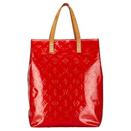 Louis Vuitton-Louis Vuitton Reade MM Leather Handbag M91086 in good condition-Red
