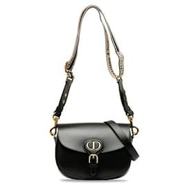 Dior-Dior Medium Leather Bobby Bag Leather Shoulder Bag M9319UMOL in Good condition-Black