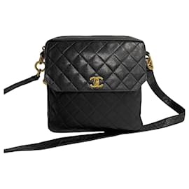 Chanel-Bolsa transversal Chanel CC Caviar de couro 33037 em muito bom estado-Outro