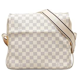 Louis Vuitton-Louis Vuitton Damier Azur Naviglio Canvas Shoulder Bag N51189  in good condition-Other